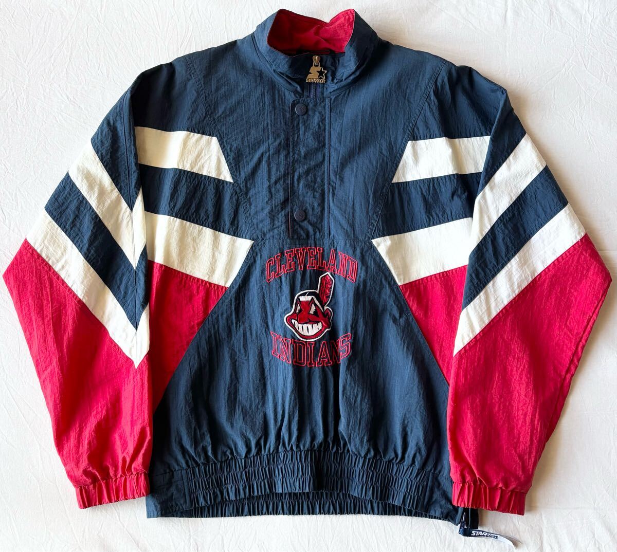 STARTER MLB インディアンス INDIANS ナイロンジャケット拍卖