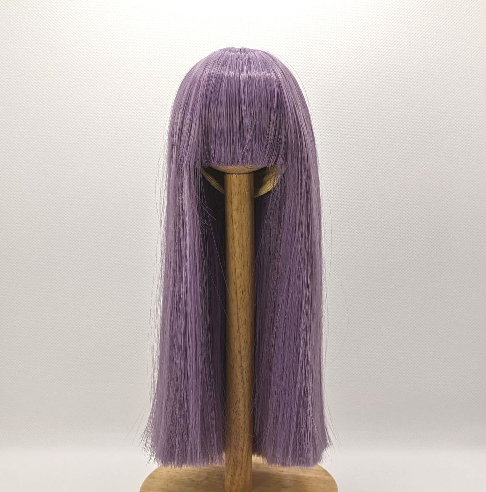 ドールウィッグ 8-9インチ ロング パープル拍卖