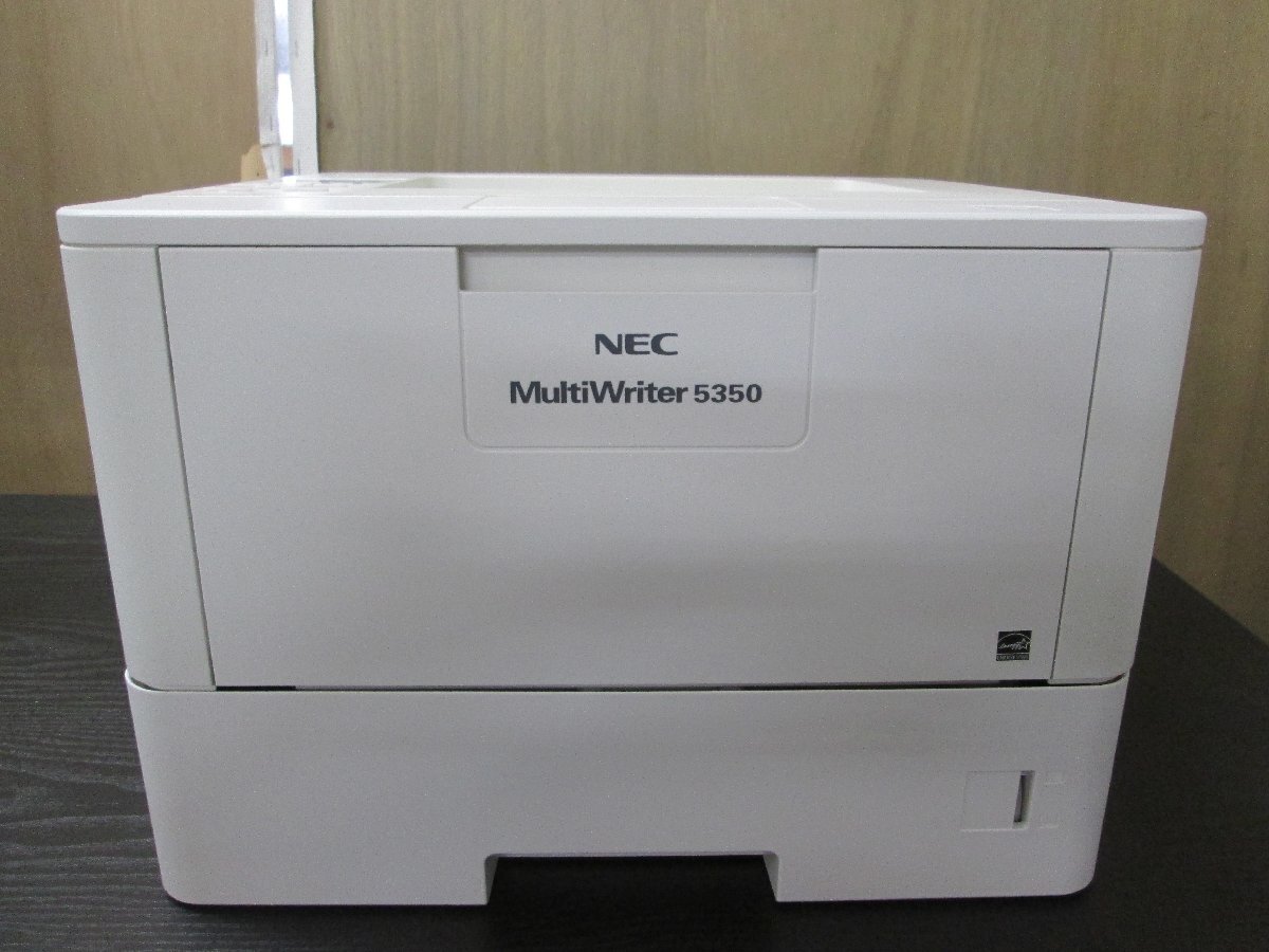 ◎中古レーザープリンタ【NEC MultiWriter 5350】印字枚数6,630枚印字良好 WIFI(無線LAN)機能付き 残量不明トナー/中古ドラム付き◎2501271拍卖