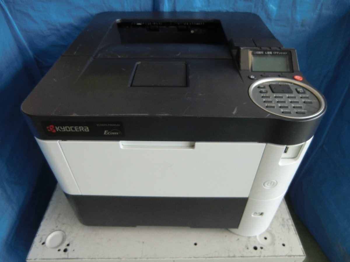 ◆(ジャンク)中古レーザープリンタ KYOCERA ECOSYS P3045dn 残量不明トナー/ドラム付き ◆拍卖