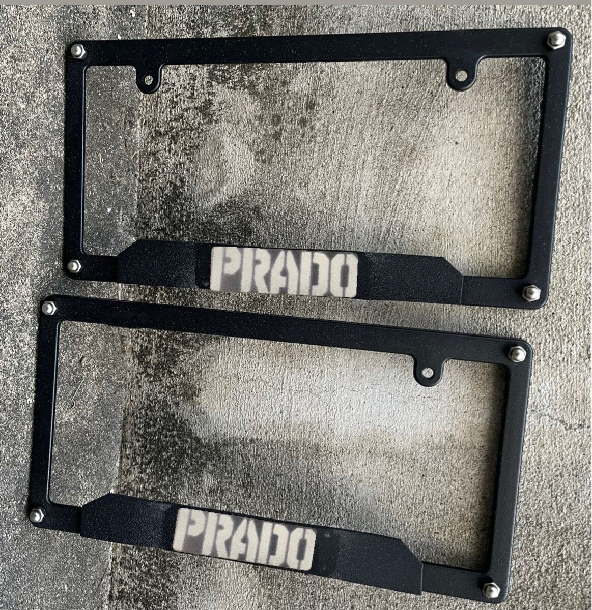 トヨタ ランドクルーザープラド ナンバーフレーム 前後セット ナンバーフレーム 前後セット拍卖