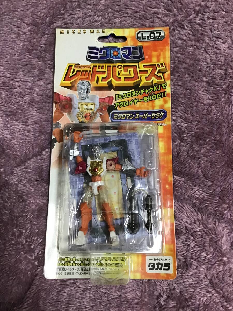 デッドストック 未開封 未使用 ミクロマン レッドパワーズ L-07 ミクロマンスーパーサタケ タカラ フィギュア MICROMAN拍卖