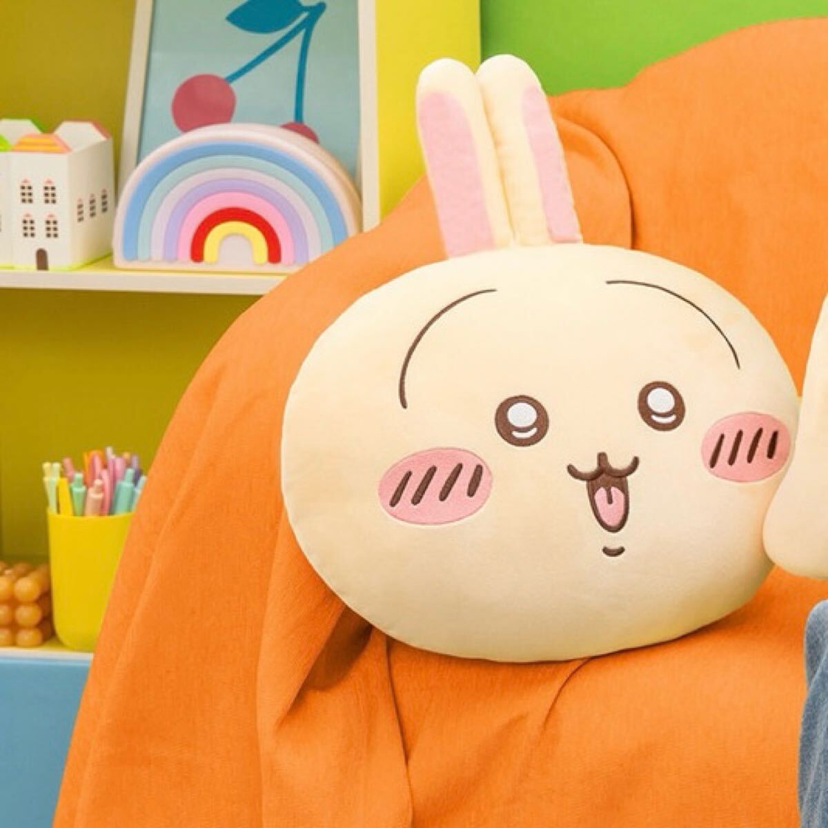 うさぎだらけくじ B賞 ウラララ フェイスクッション ぬいぐるみ ちいかわ うさぎ 本体未開封プチプチ二重巻のまま発送します拍卖