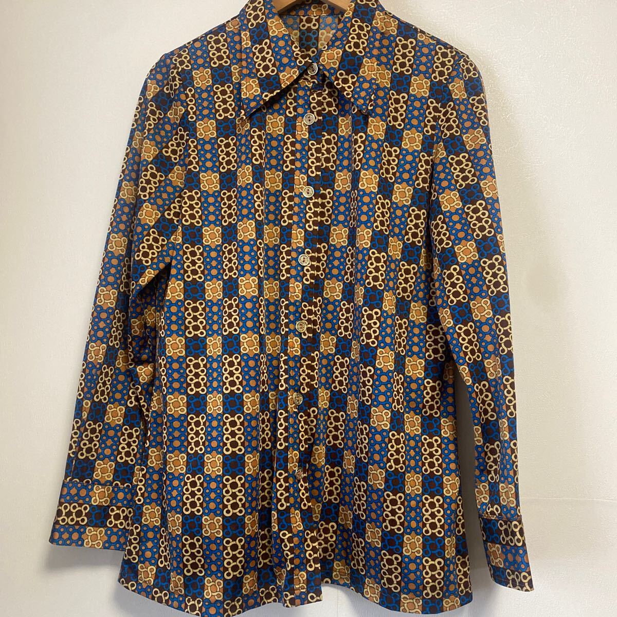 総柄 ブラウス 古着 M拍卖