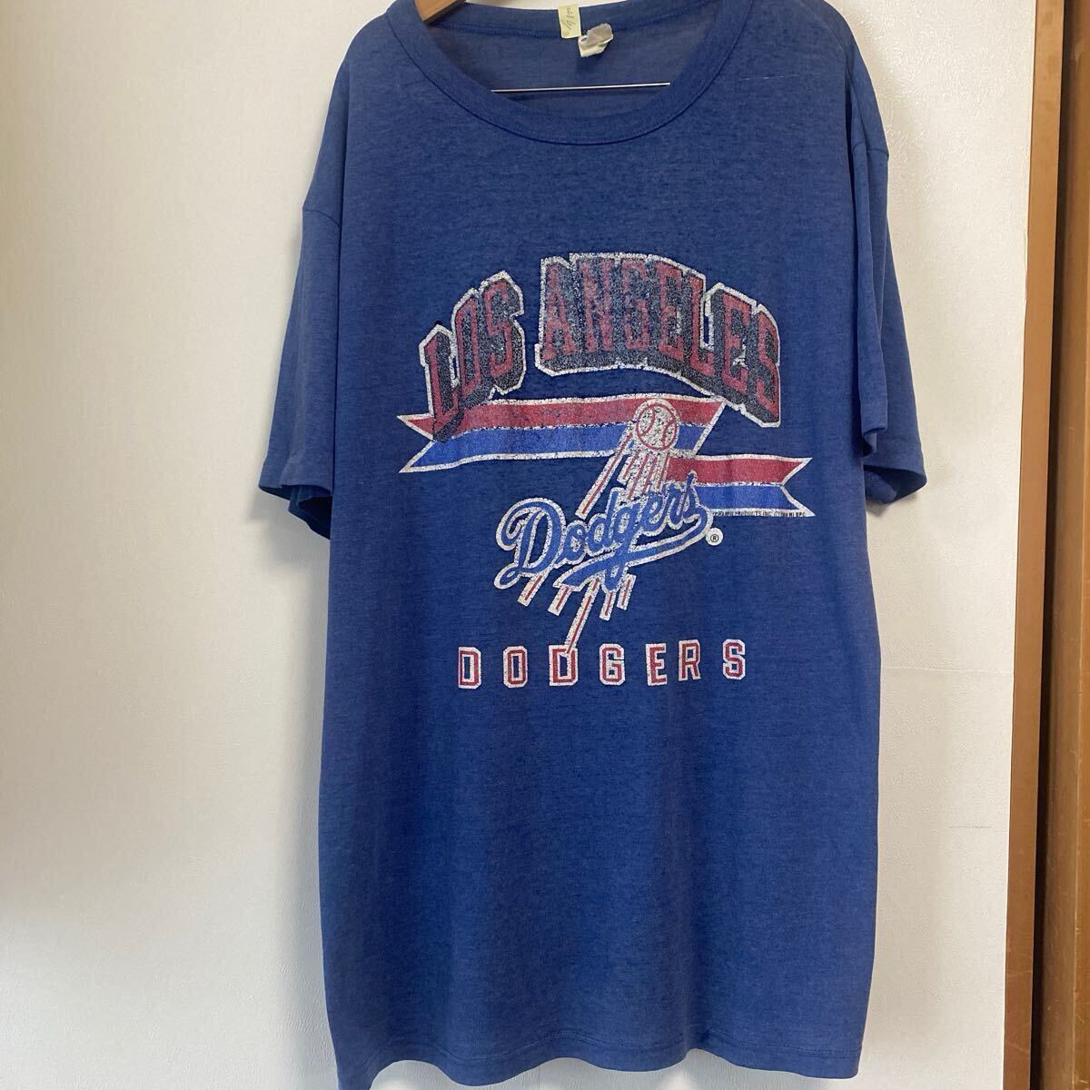 ドジャーズ Tシャツ ビンテージ XL USA製 ロゴ拍卖