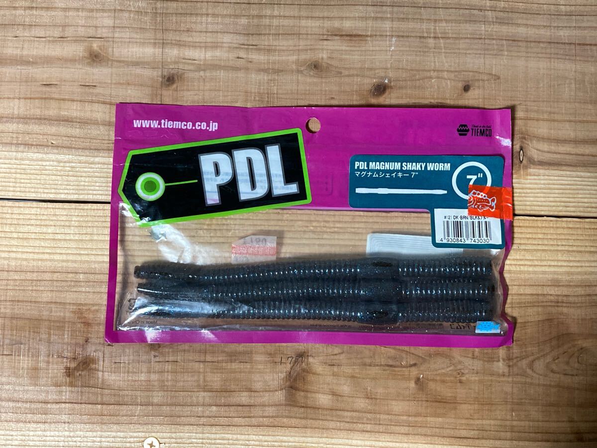 マグナムシェイキー7 3本 ティムコ DK-BRN/BLKブルー 箱88拍卖