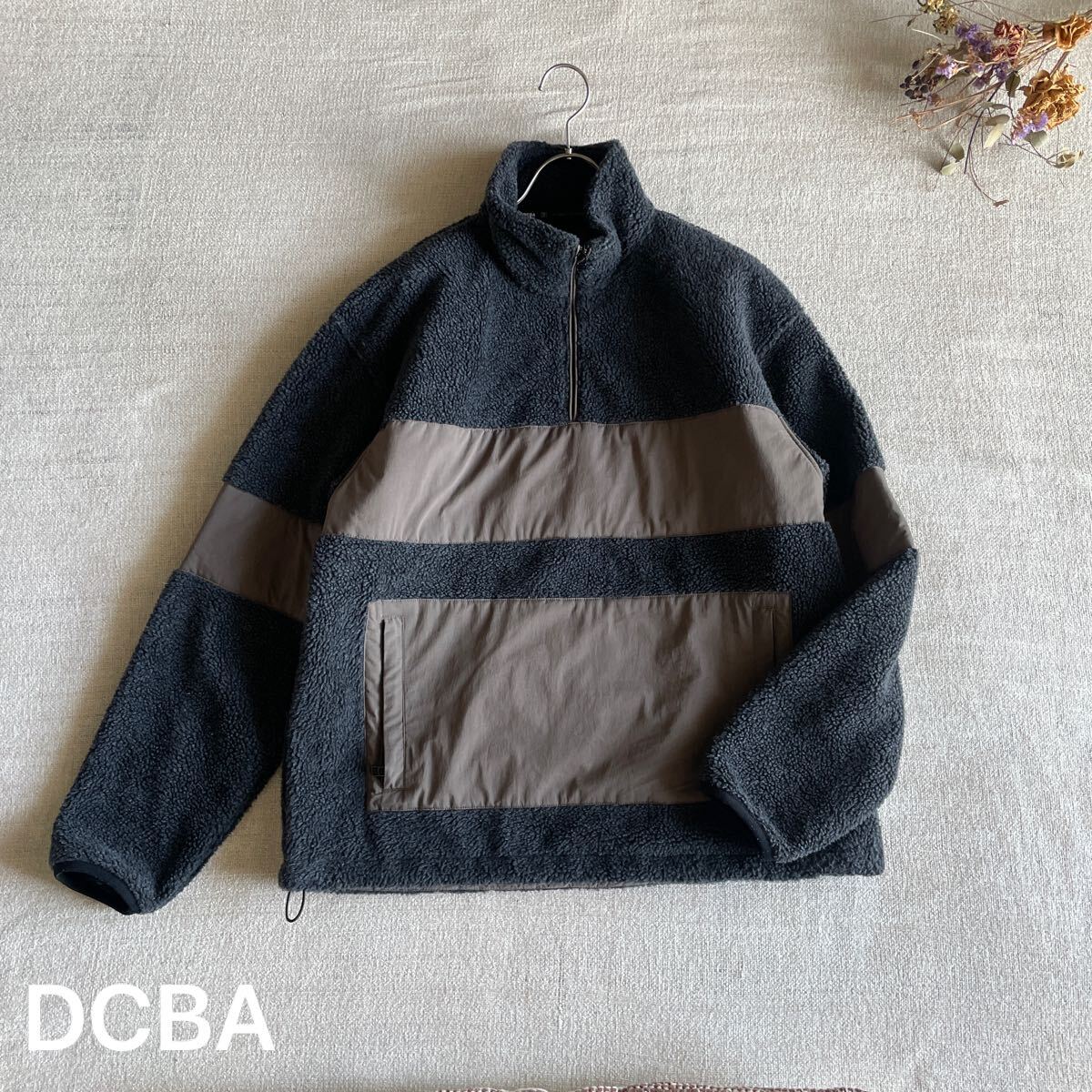 サノバチーズ ボアフリース DCBA BOA HALF ZIP 長袖 スウェット プルオーバー  フリースジャケット DCシューズ メンズMサイズ 拍卖