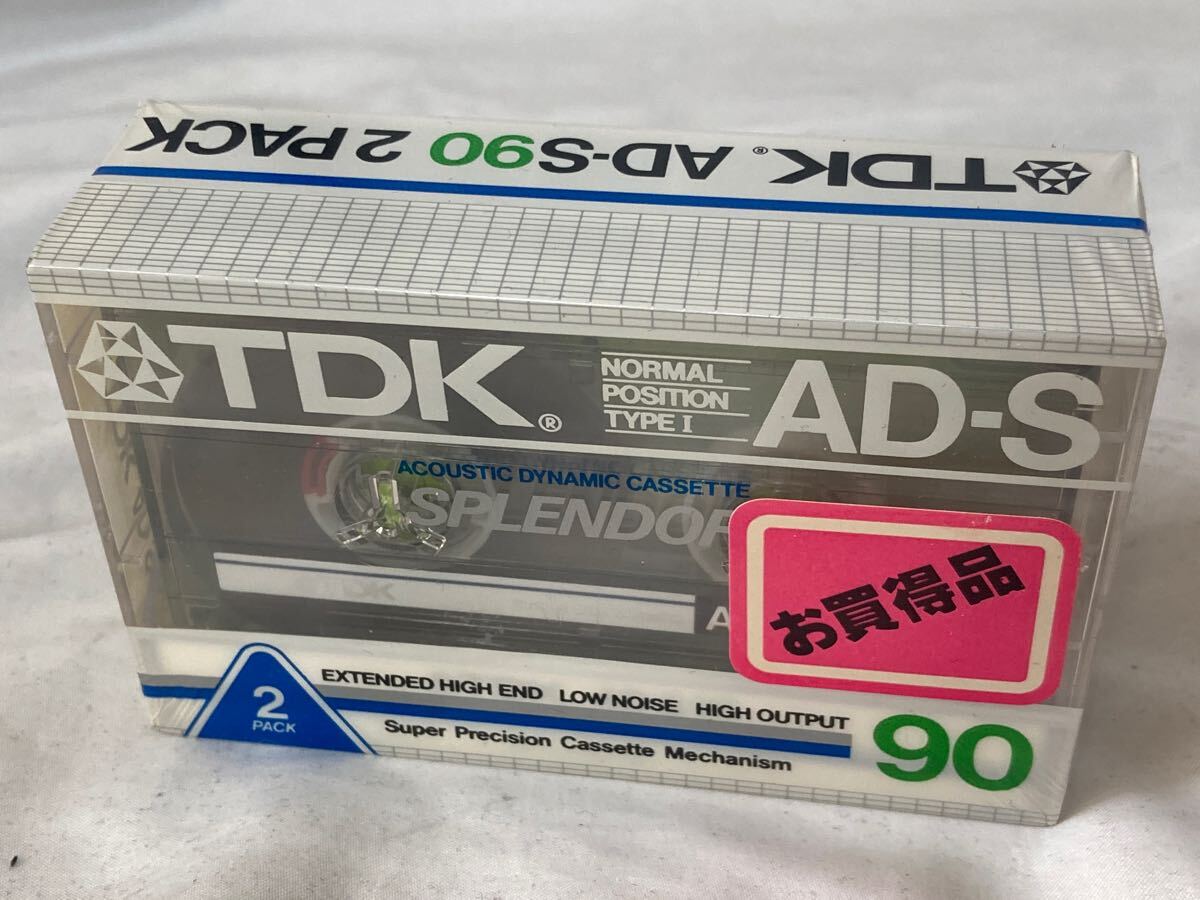 TDK AD-S splendor 90分 カセットテープ ノーマルポジション 2本拍卖