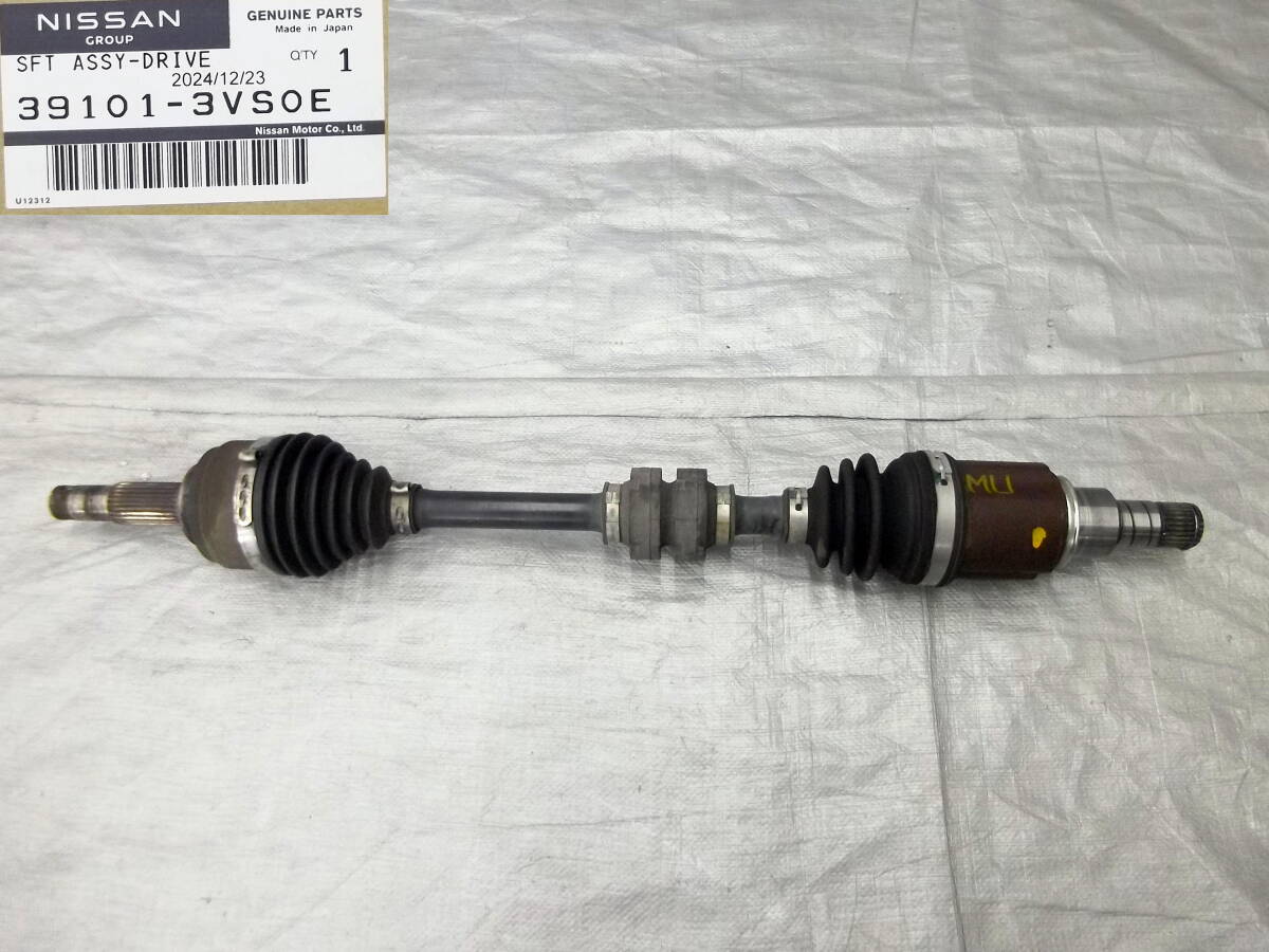 ●●2502-181L E12 NOTE ノート 純正 左フロント ドライブシャフト 39101-3VS0E 良品!拍卖