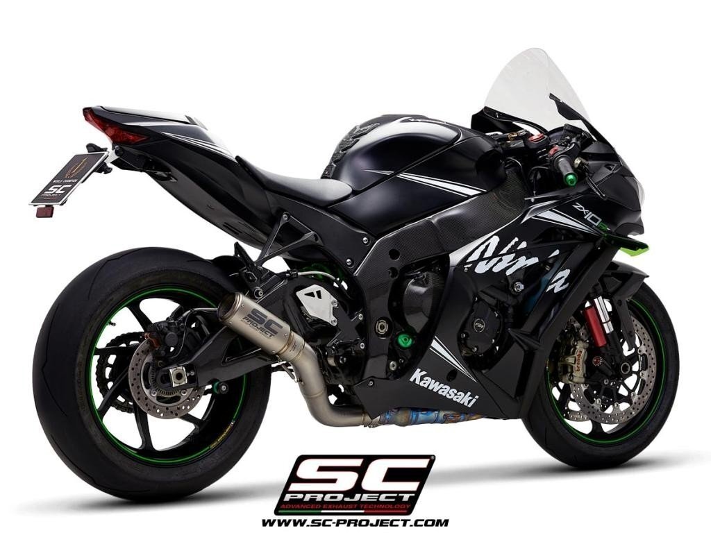【国内在庫】SC-PROJECT SCプロジェクト CR-Tサイレンサー&フルチタンDE-CATパイプ KAWASAKI カワサキ NINJA ニンジャ ZX-10R '16拍卖