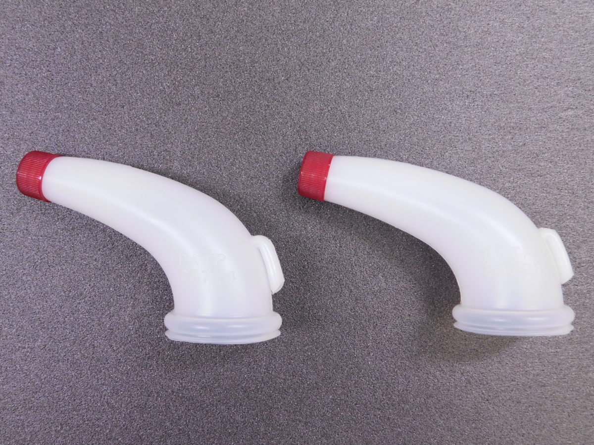 【細口・ポリ給油ノズル×2個】 口サイズφ40mm用・ペール缶/一斗缶 ※ オイル・シンナー・シリコンオフ等の小分け作業拍卖