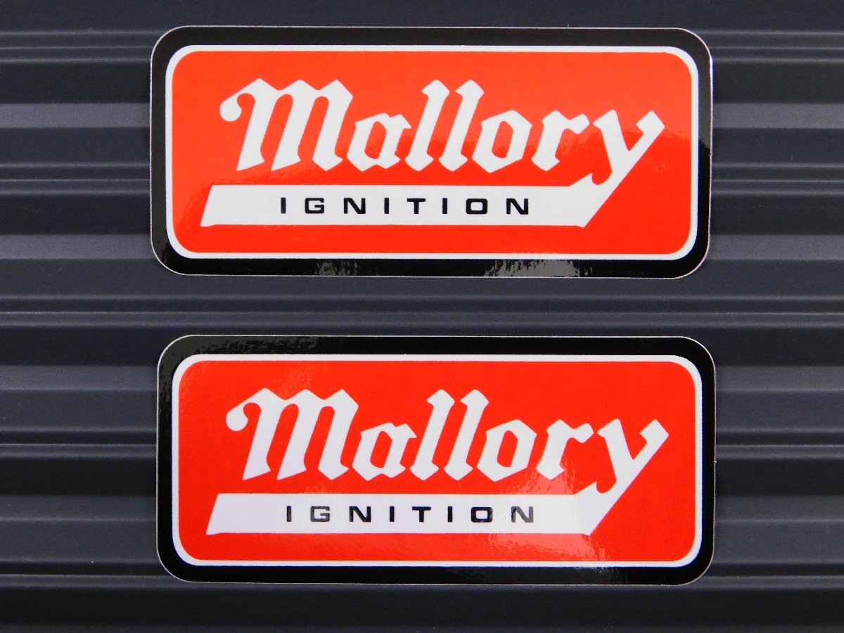 ◆送料\110◆【mallory IGNITION・マロリーイグニッション】※《レーシングステッカー/2枚セット》 (品番ms008) アメリカン雑貨 ガレ拍卖