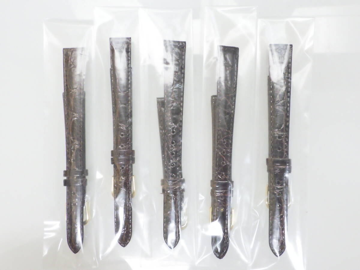 12ミリ 腕時計用バンド 5点 ブラウン色 №566拍卖