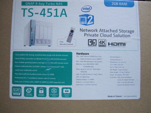 QNAP TS-451A 4ベイNAS拍卖