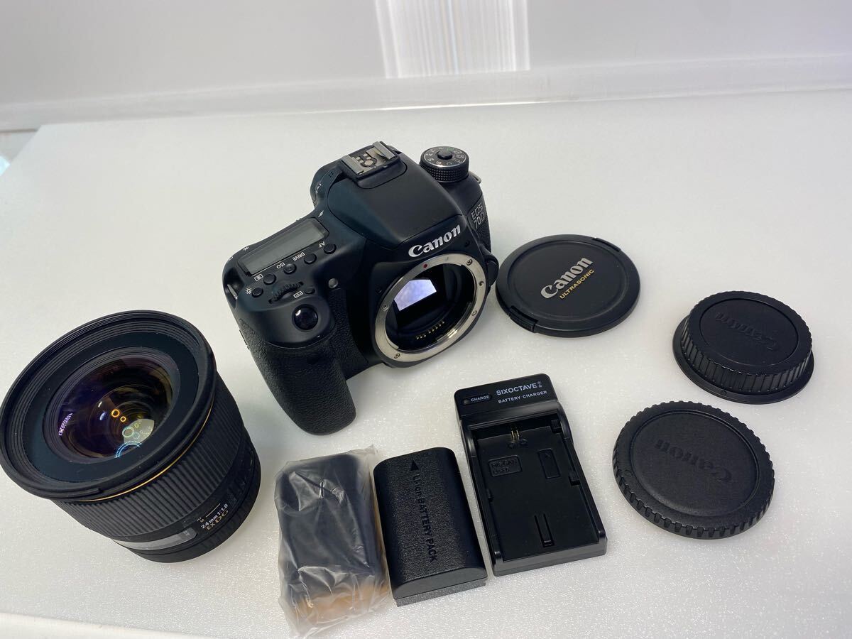 H6-1-5021002 動作確認 70D Canon 使用頻度少 撮影約100枚以内? SIGMA 24mm 1:1.8 EX DG キャノン用 カメラレンズ オートフォーカス拍卖
