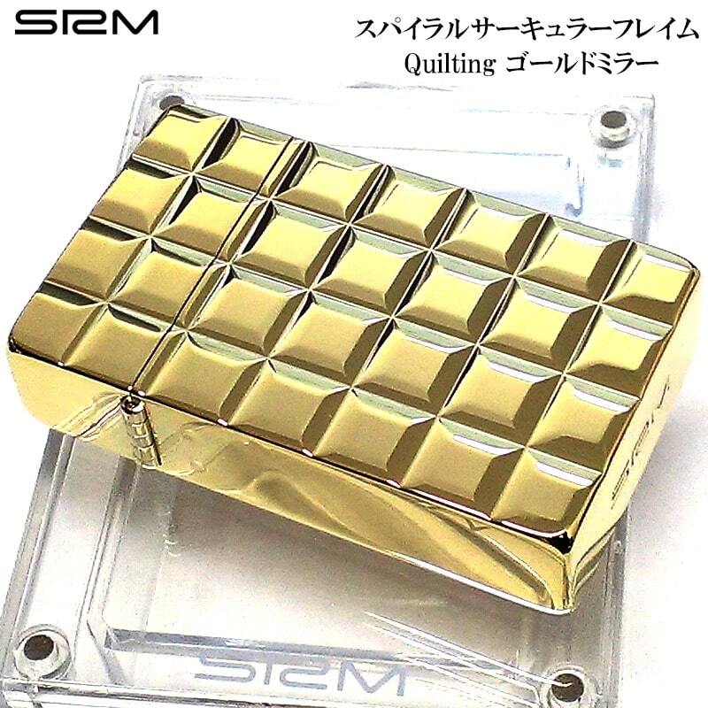 SAROME ガスライター 訳あり特価 サロメ スパイラルサーキュラーフレイム ゴールド ターボ おしゃれ 両面加工 彫刻 金 SRM 廃盤品 絶版拍卖