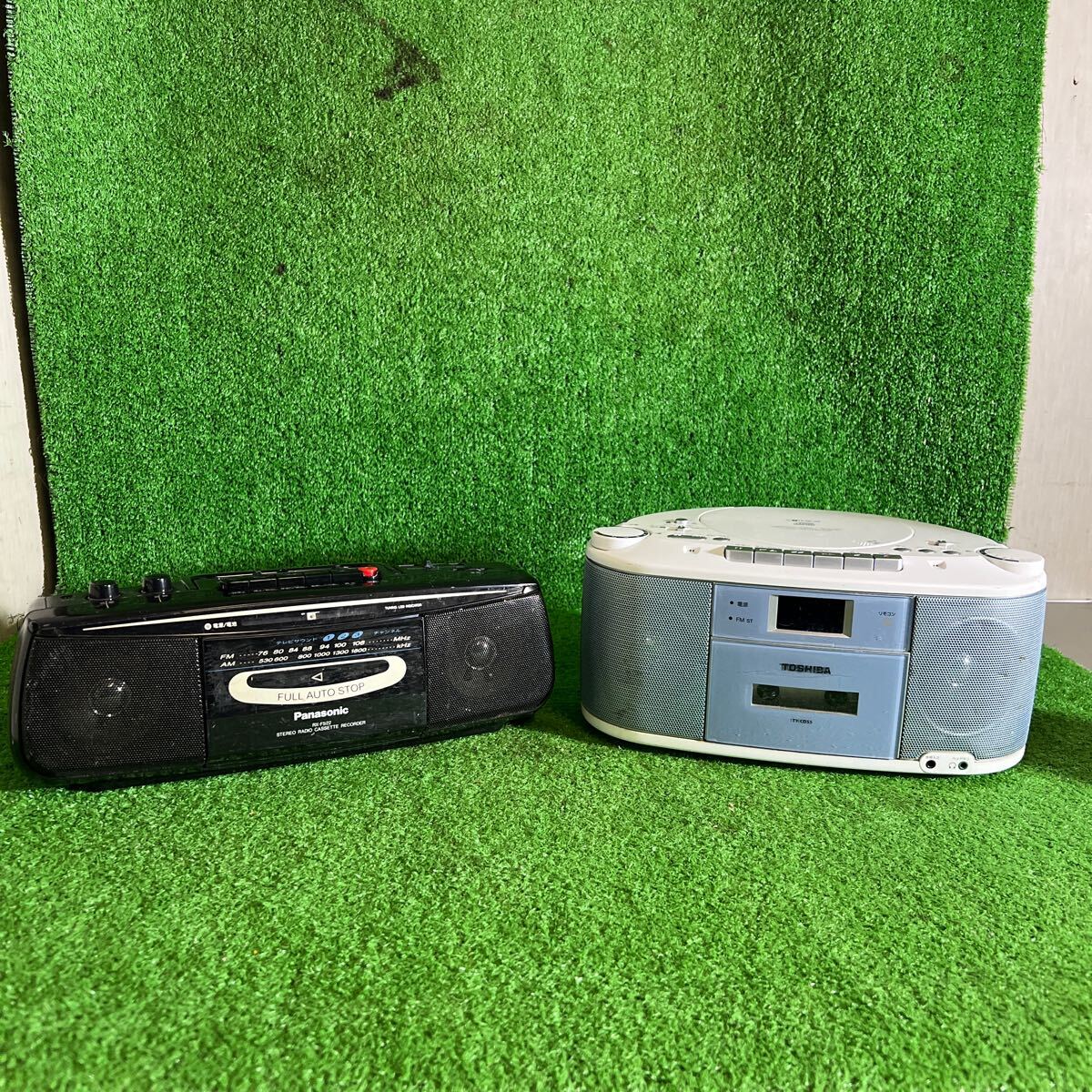 CDラジオ ラジカセなど 2個まとめて 東芝 TY-CDS5 Panasonic RX-FS22 通電チェック済み拍卖