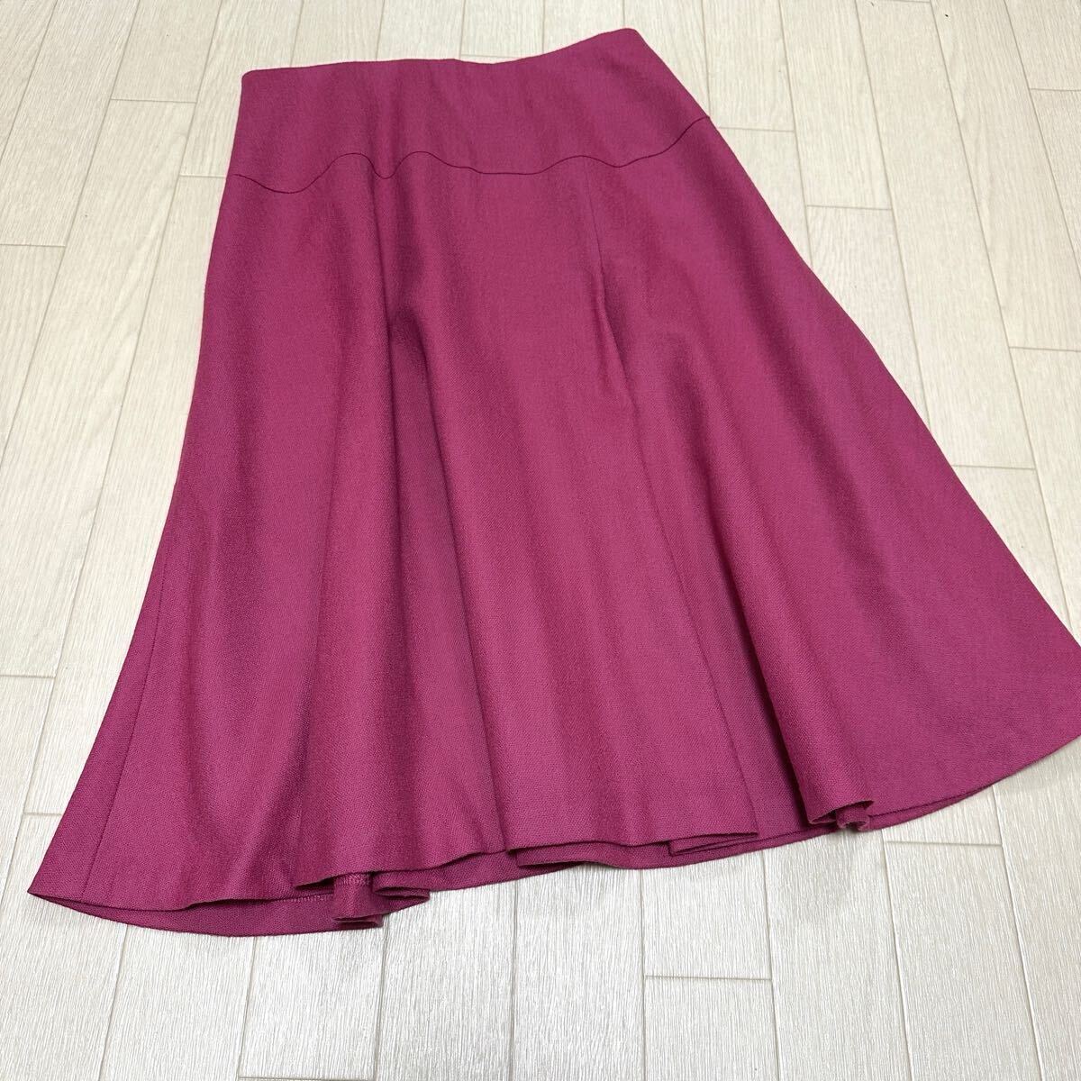 美品 シビラ フロントタック フレアスカート M拍卖