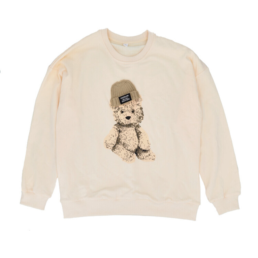 ☆ アイボリー ☆ M ☆ パーカー レディース メンズ パーカー アニマル 長袖 レディース メンズ お揃い リンクコーデ 春 秋 冬拍卖