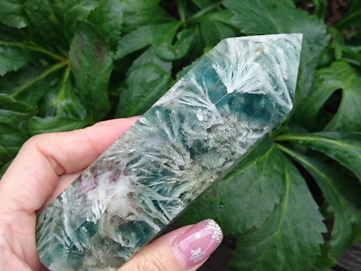 エンジェルフェザーフローライト★六角柱拍卖