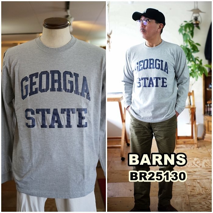 BARNS バーンズ バーンズアウトフィッターズ 長袖ロンT 長袖カットソー 長Tシャツ BR25130 サイズ M拍卖