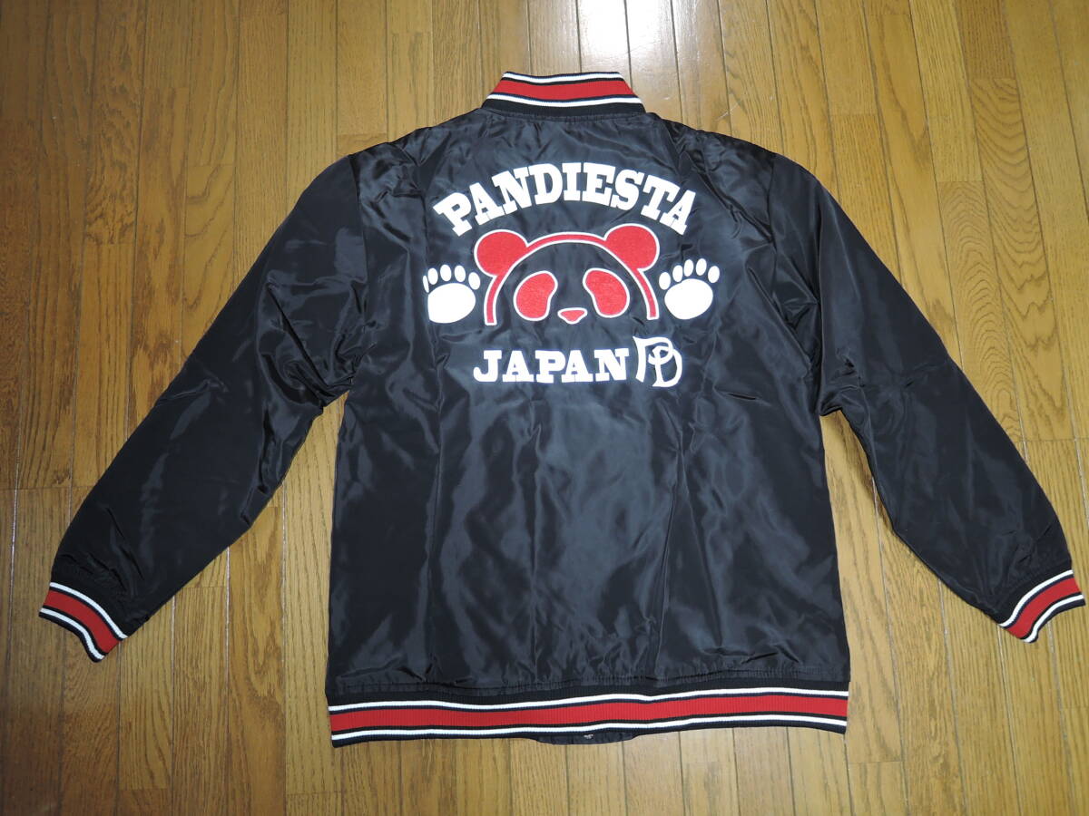 新品 PANDIESTA JAPAN パンディエスタ スタジャン L 黒 パンダ スタジアムジャケット 中綿キルティング拍卖