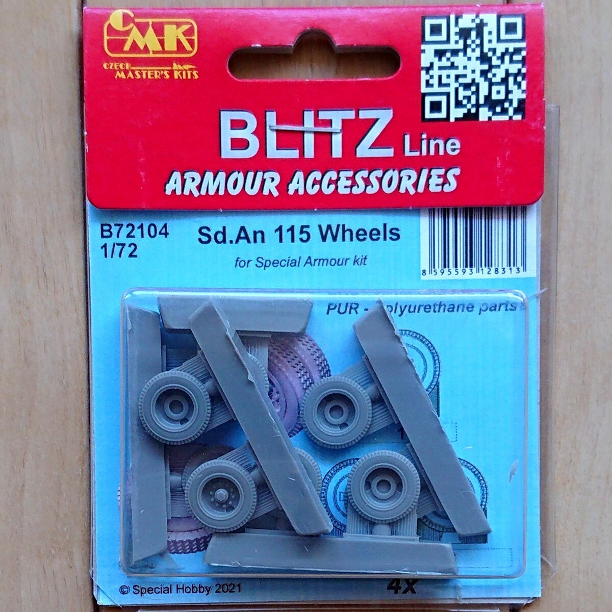 【新品、未組立】CMK BLITZ Line B72104 ② 1/72 Sd.An 115 戦車輸送トレーラー Wheels 車輪 セット スペシャル・アーマー用拍卖