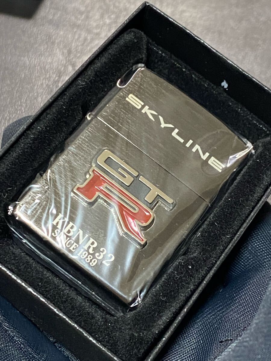zippo SKYLINE GT-R KBNR32 SINCE 1989 立体メタル 希少モデル ヴィンテージ 1998年製 スカイライン ケース 保証書付き拍卖