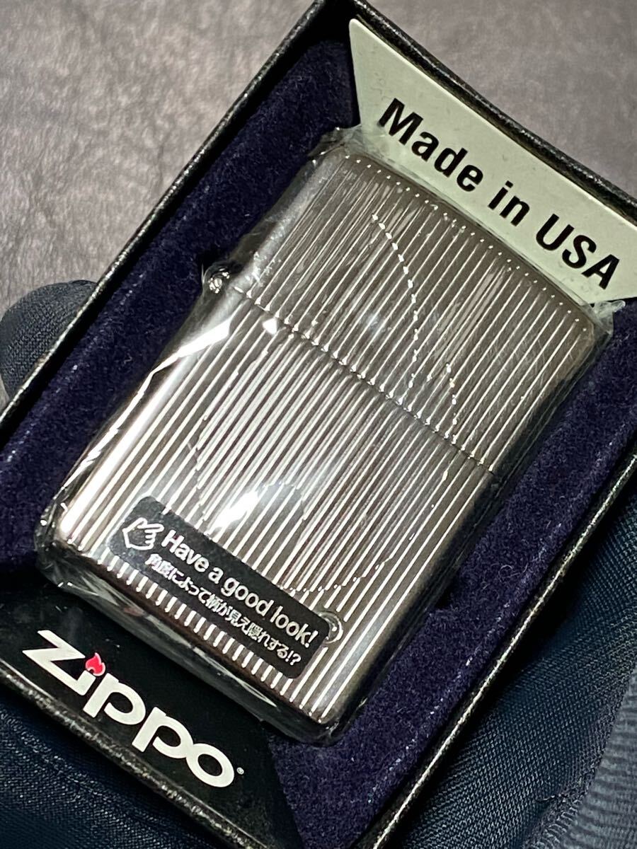 zippo ファイヤ ストライプ 特殊加工 希少モデル 2014年製 Have a good look! ケース 保証書付き拍卖