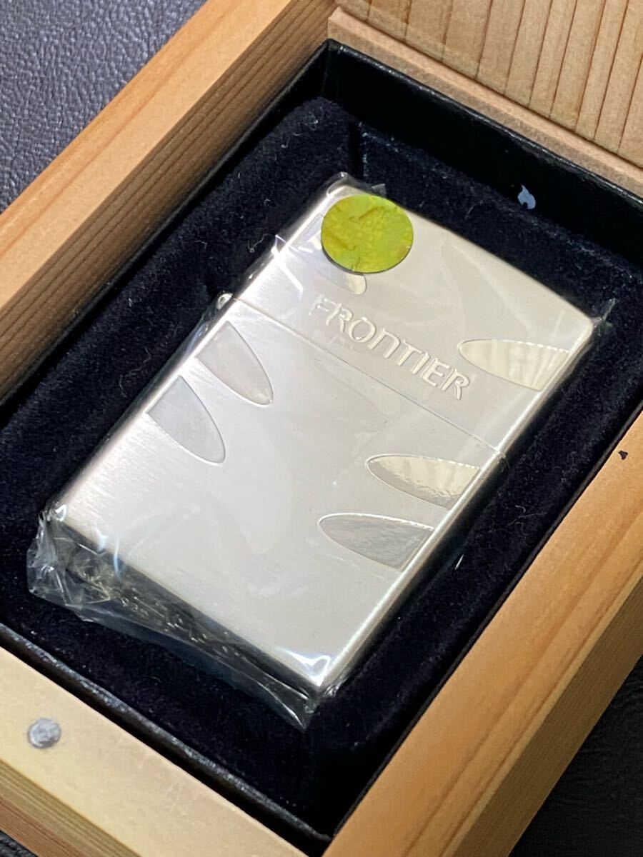 zippo フロンティア 限定品 両面刻印 希少モデル 2011年製 JT NIPPON シリアルナンバー FR- NO.00163 専用木箱 ケース 保証書付き拍卖