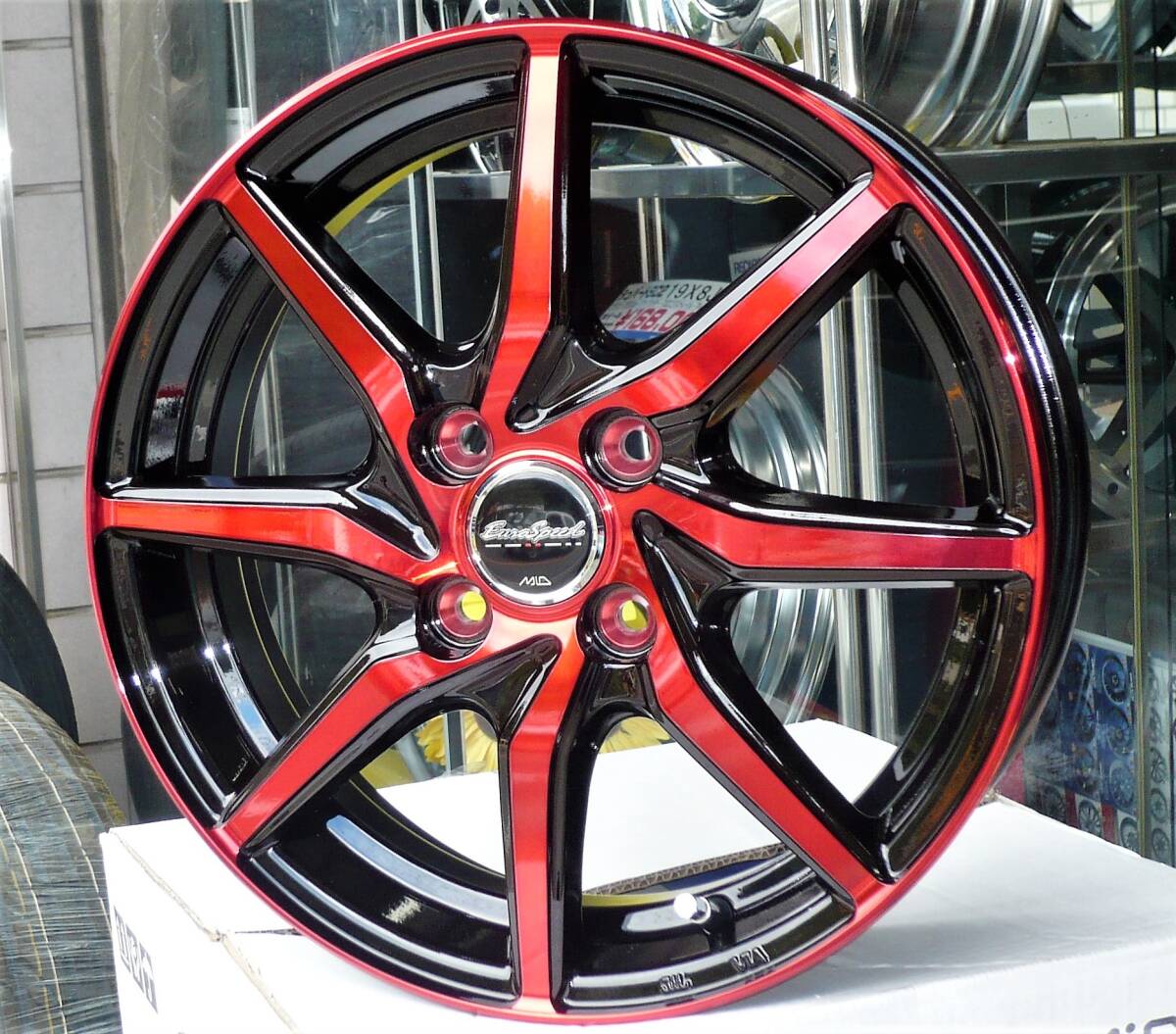 税込! MH34S/MH44S系 ワゴンR用ホイール 「ユーロスピードS810」 新品1台分拍卖