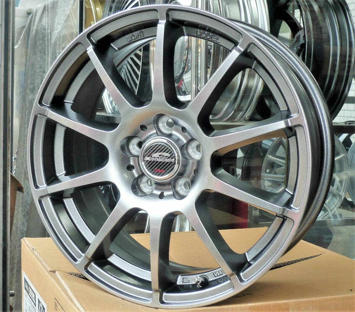 税込! GK2/GK3/GK6/GK7系 インプレッサG4用 軽量ホイール 「シュナイダーSTAG」 新品1台分拍卖