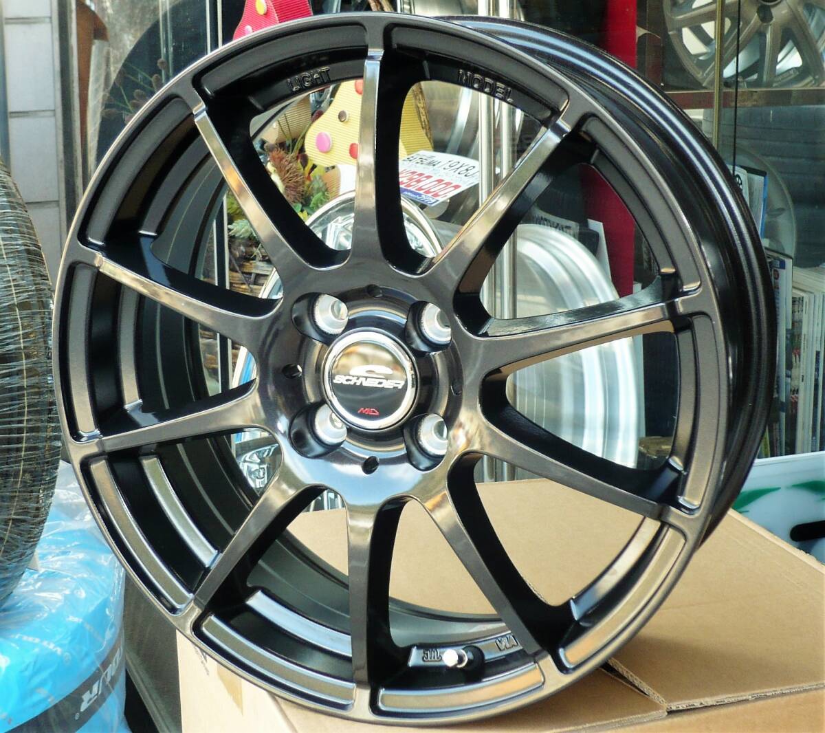 税込! DJLAS/DJLFS/DJ5AS/DJ5FS系 MAZDA2用ホイール 「シュナイダーSTAG」 新品1台分拍卖