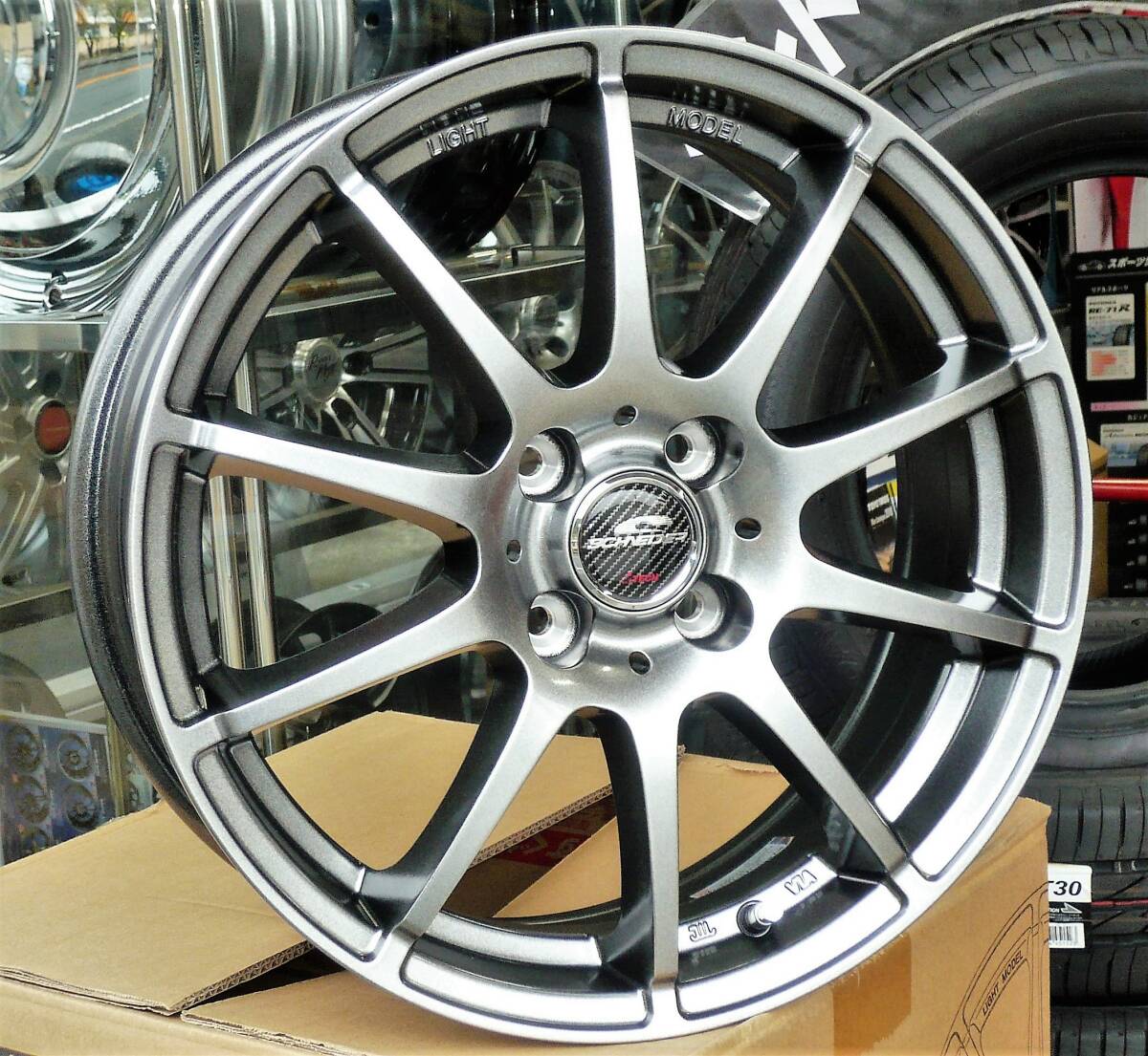 税込! A200A/A210A系 ライズ用 軽量アルミホイール 「シュナイダーSTAG」 新品1台分拍卖