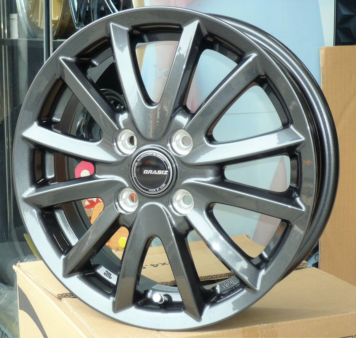 税込! LA600S/LA610S系 タント、タントカスタム用ホイール 「クレイシズVS6」 新品1台分拍卖