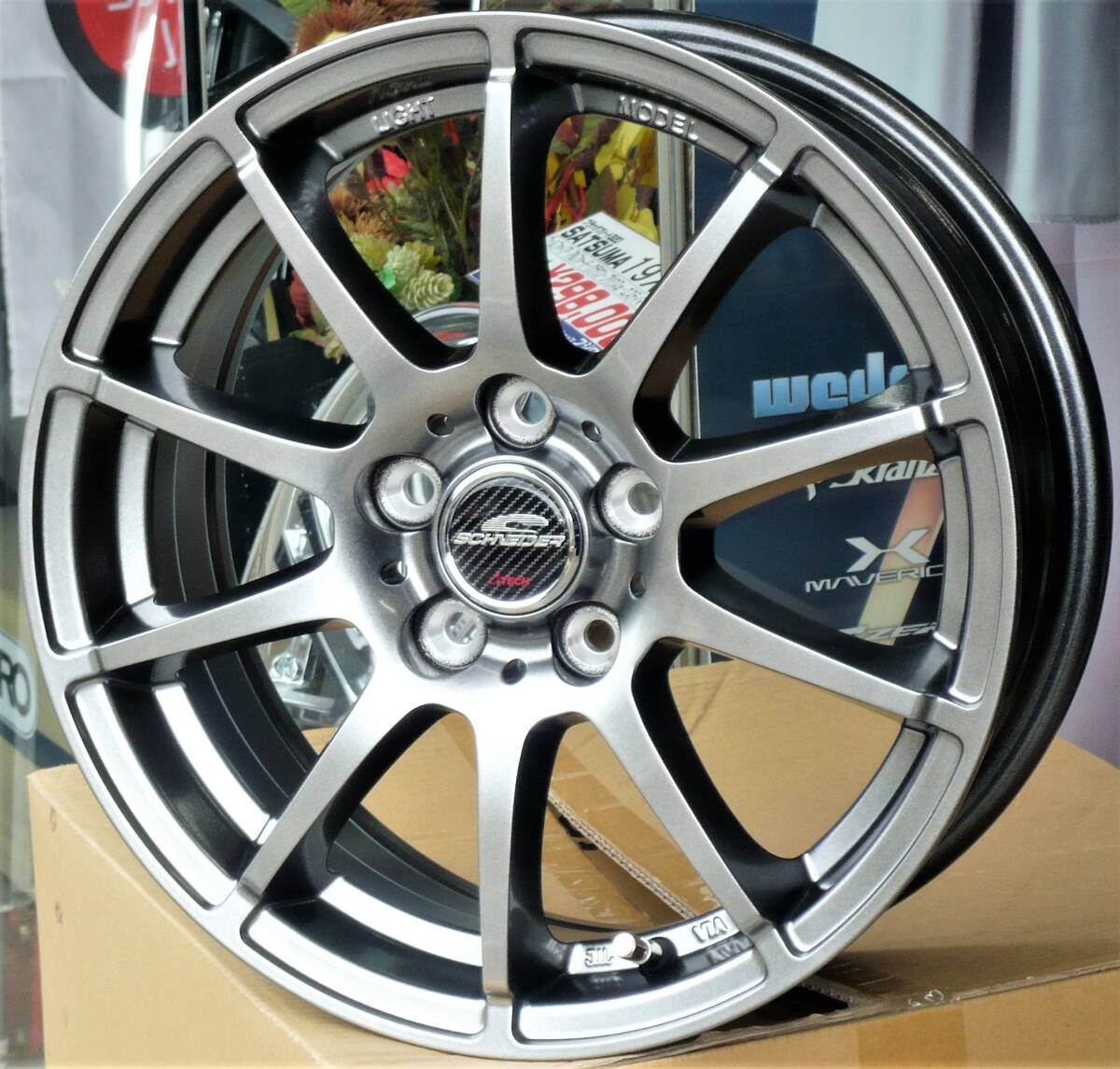 税込! E20系 ウィッシュ用ホイール 「シュナイダー STAG」 新品1台分拍卖