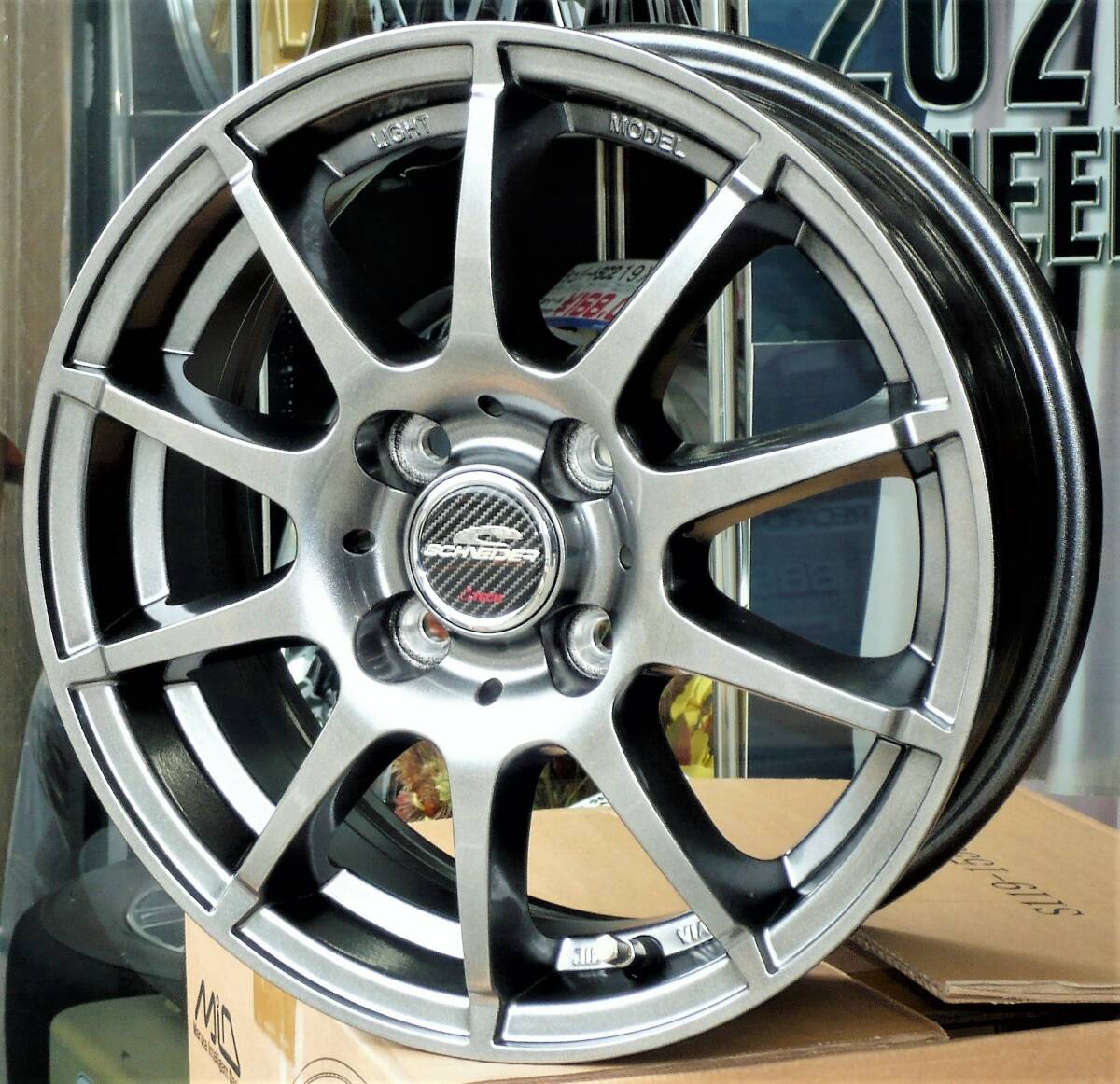 税込! NNP10/NNP11/NNP15系 ポルテ用 軽量ホイール 「シュナイダーSTAG」 新品1台分拍卖