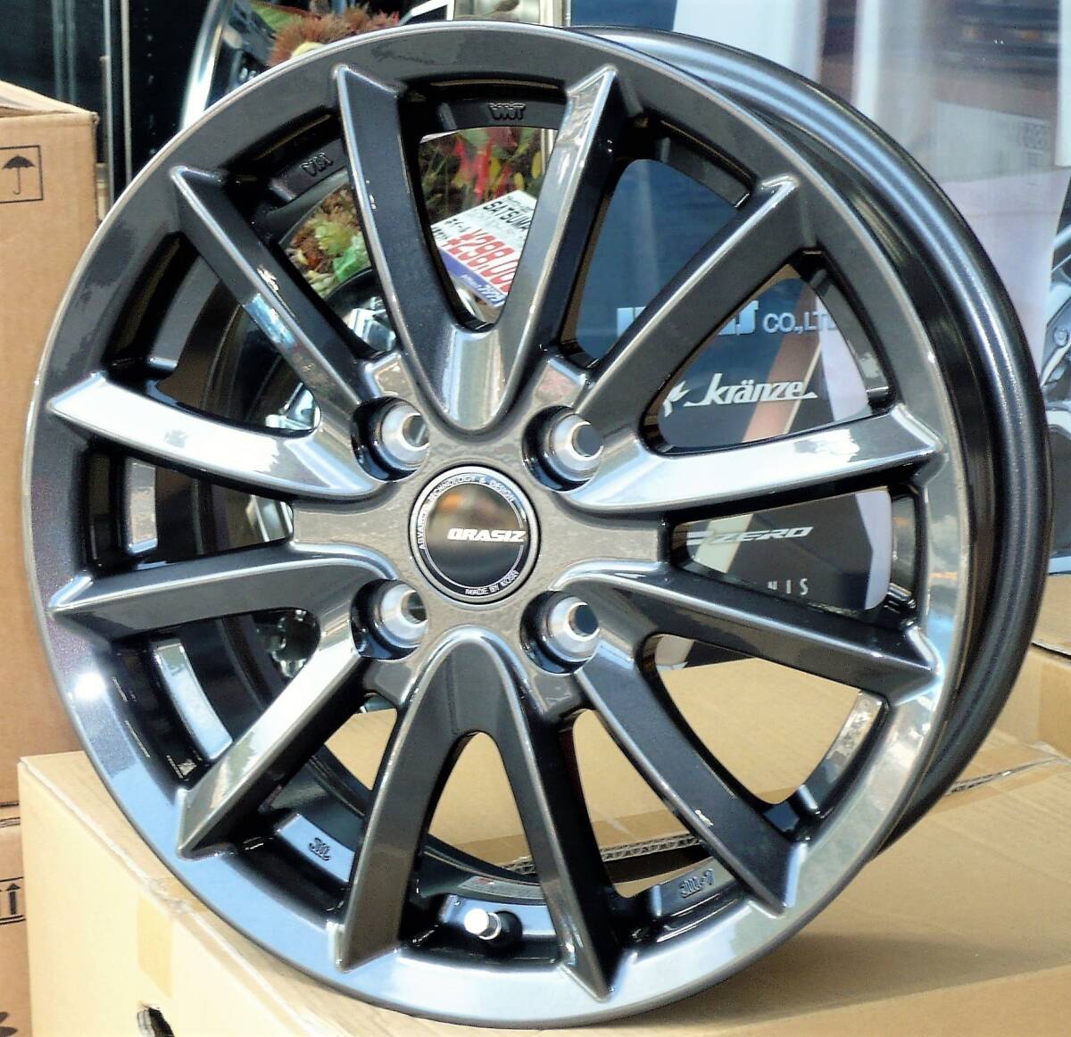 税込! 160系 プロボックス用ホイール 「クレイシズ VS6」 新品1台分 NSP160V/NCP160V/NCP165V/NHP160V拍卖