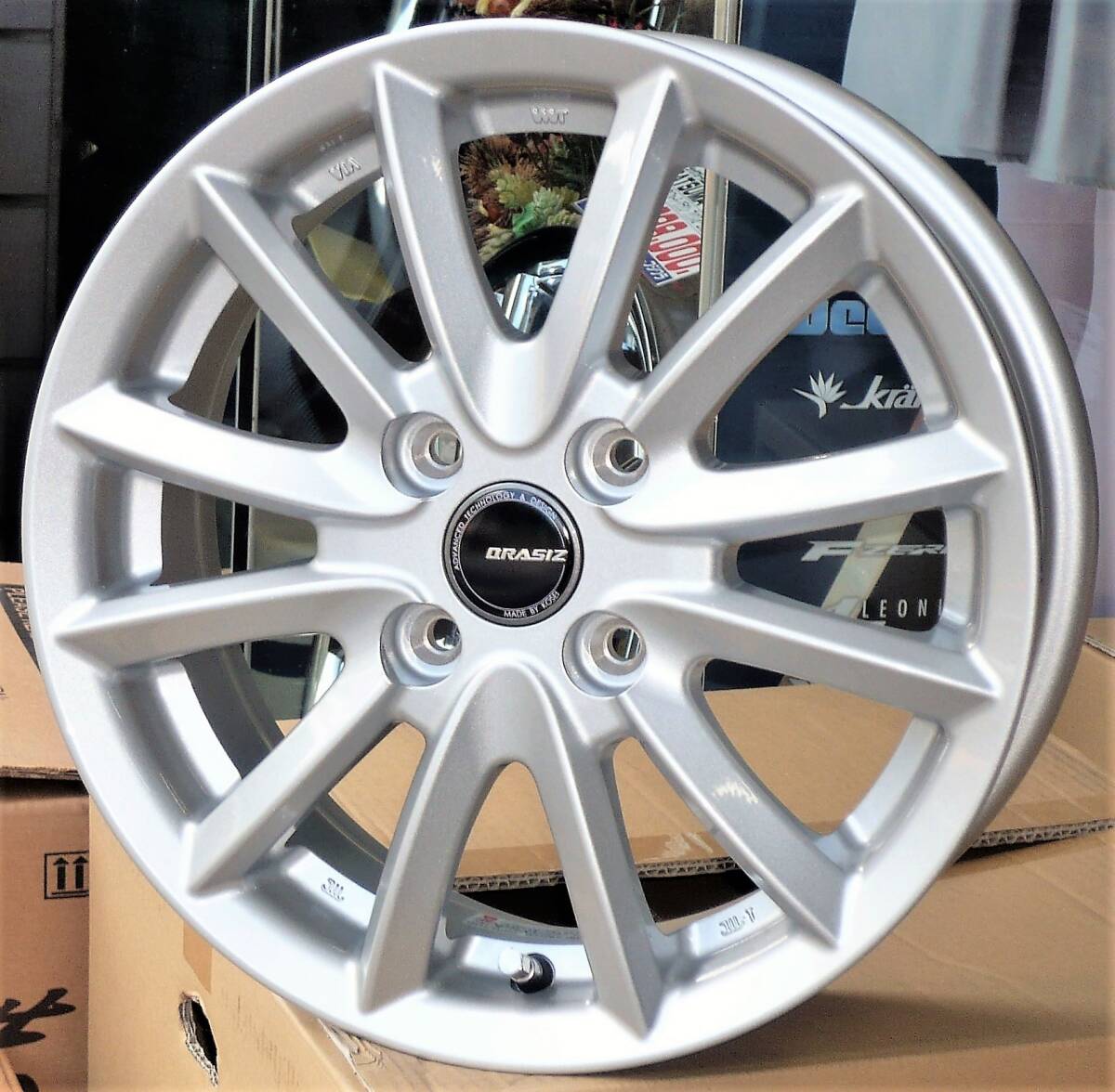 税込! 160系 プロボックス用ホイール 「クレイシズ VS6」 新品1台分 NSP160V/NCP160V/NCP165V/NHP160V拍卖