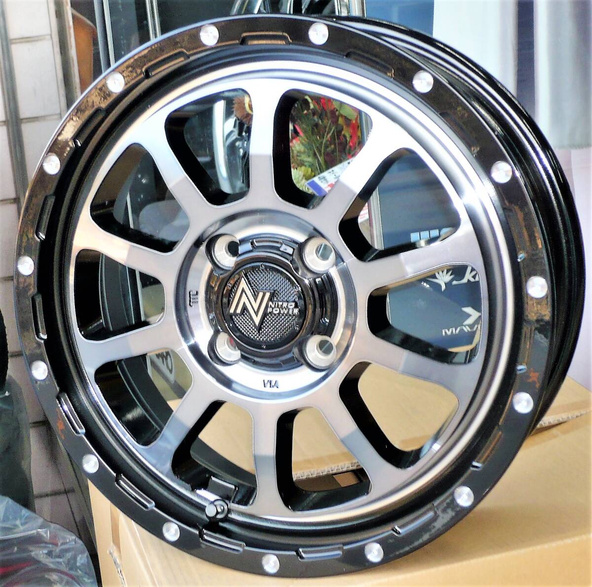 税込! MK53S系 スペーシア用ホイール 「ナイトロパワーM10 PERSHING」 新品1台分 スペーシアギア、スペーシアカスタム拍卖