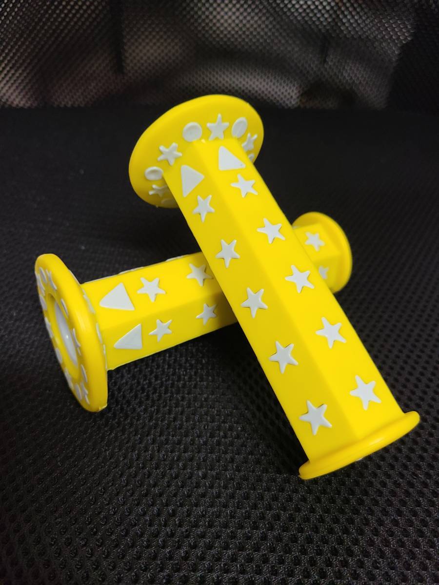 汎用 六角グリップ 星柄 イエロー 新品 Yellow 黄 スターグリップ 拍卖