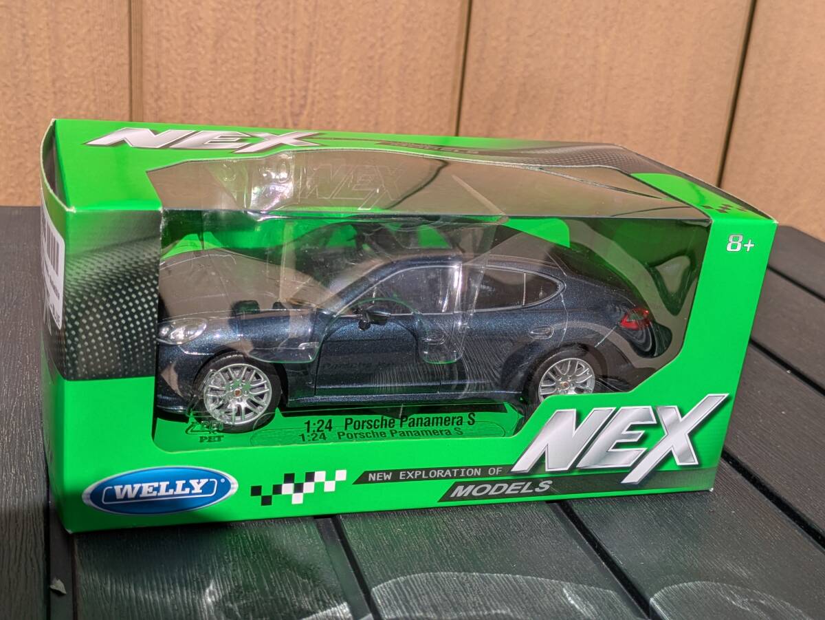 ポルシェ パナメーラ S WELLY NEX 1/24 Porsche Panamera Dark Blue ダークブルー 紺 ミニカー モデルカー拍卖