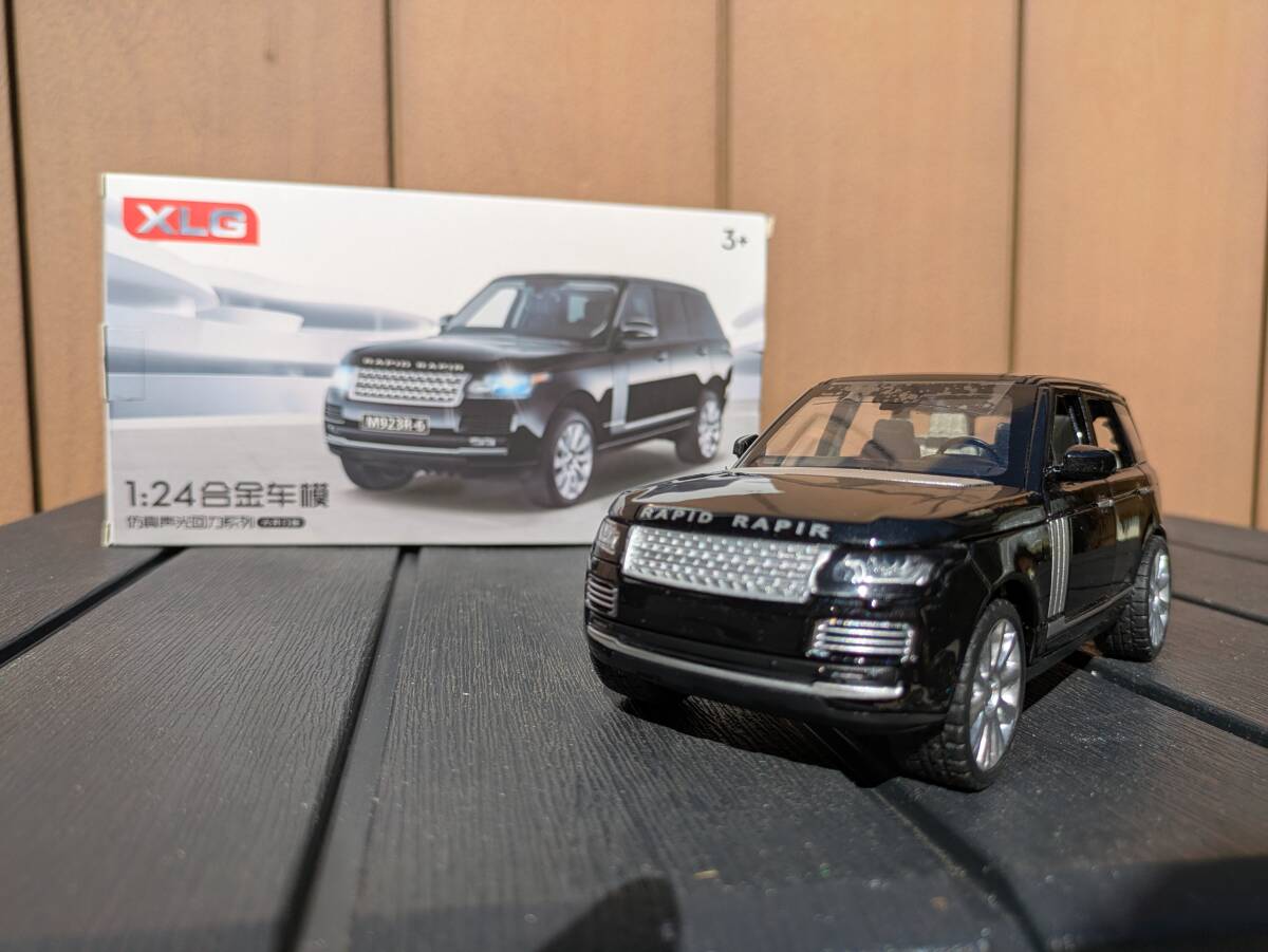 ランドローバー レンジローバー 1/24 XLG Land Rover RANGE ROVER RAPID RAPIR ブラック 黒 ミニカー モデルカー拍卖