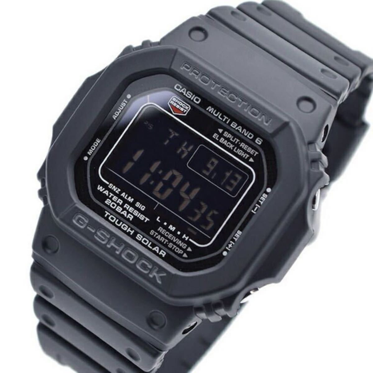 新品 CASIO G-SHOCK GW-M5610U-1B カシオ ジーショック タフソーラー 電波ソーラー 腕時計 オールブラック 5958+拍卖