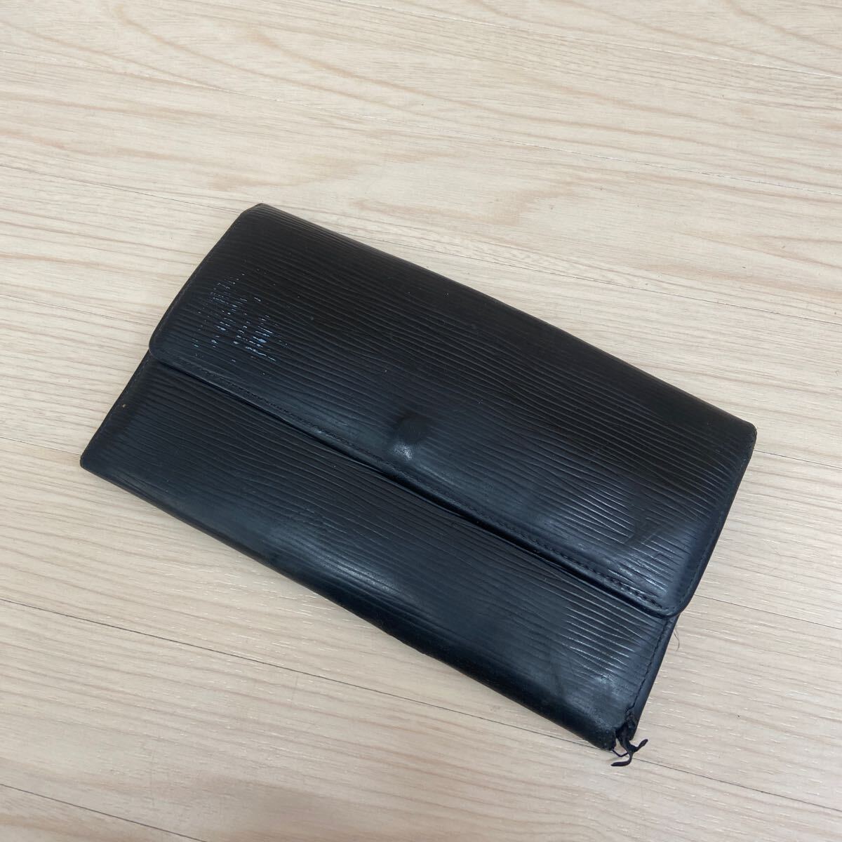 10 HM LOUIS VUITTON ルイヴィトン エピ ポルトトレゾールインターナショナル 三つ折り 長財布 ウォレット AR0055拍卖