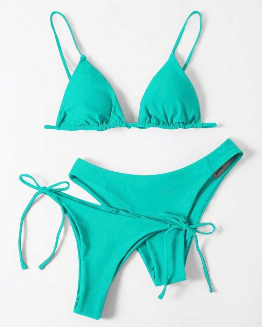 ブラジリアンビキニ ティファールブルー XS クリーニング済拍卖