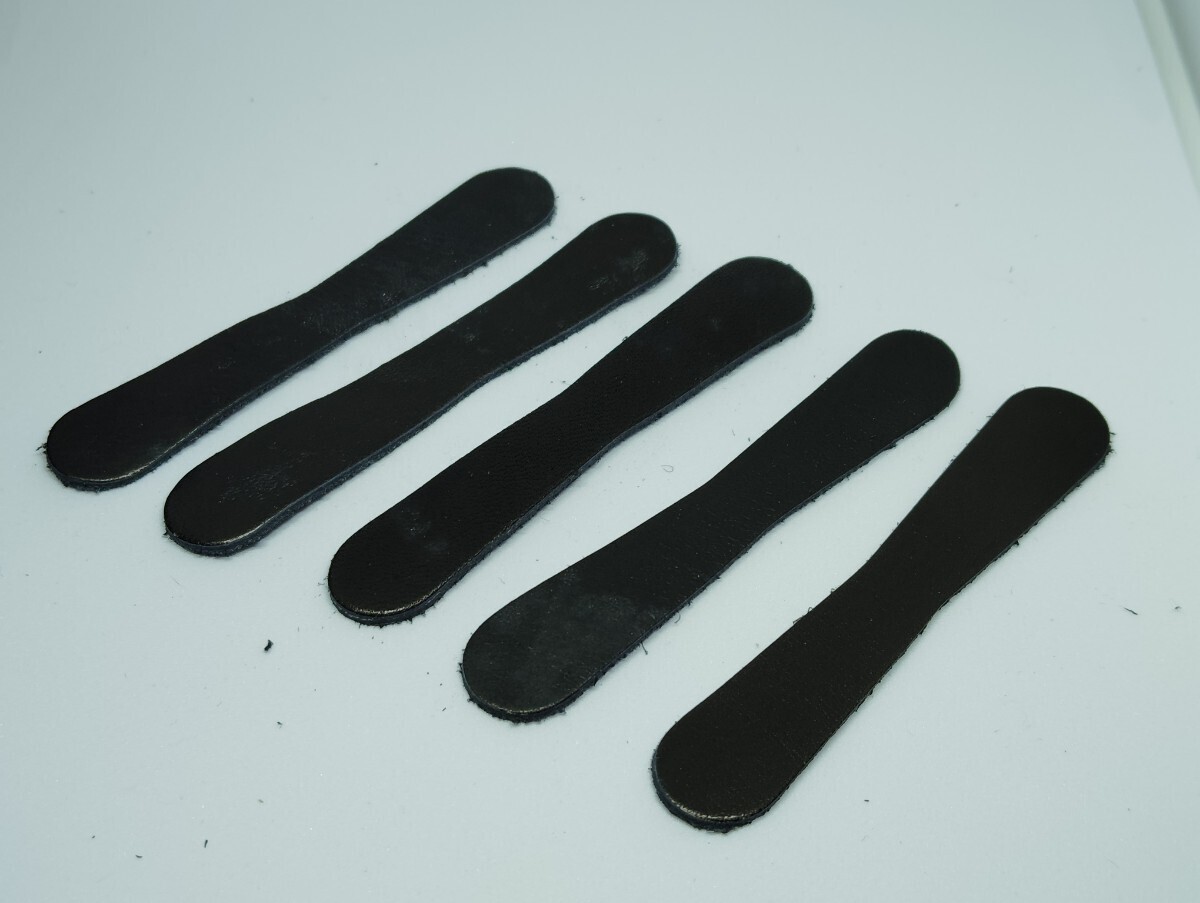 牛革 ファスナー引手5本セット 革ジャン バッグ  リペア ファスナー バッグ 8954745655拍卖