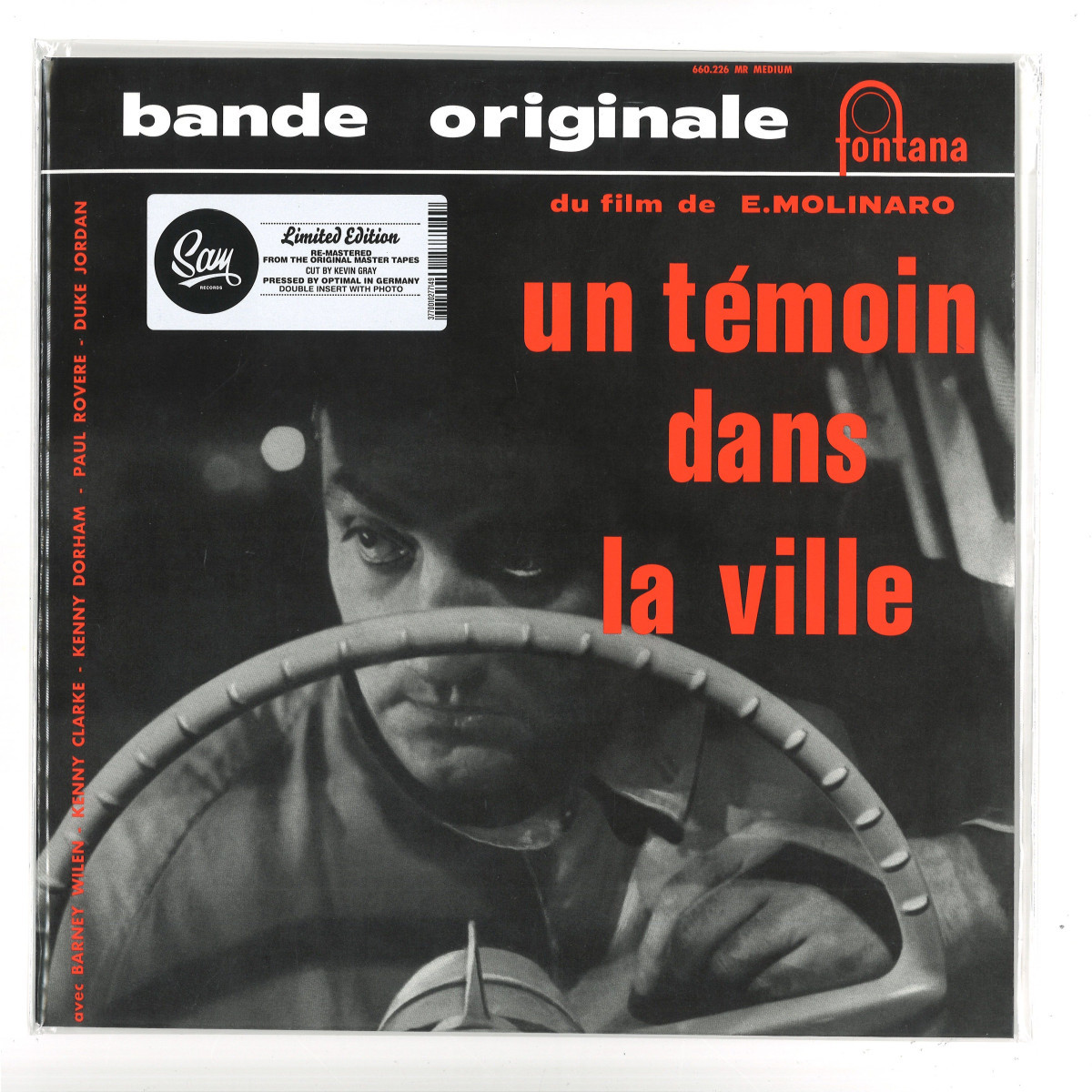 豪華メンバーと共に録音した絶品サウンドトラックがアナログ盤で再発!Un Temoin dans la Ville (10インチ) BARNEY WILEN バルネ・ウィラン拍卖