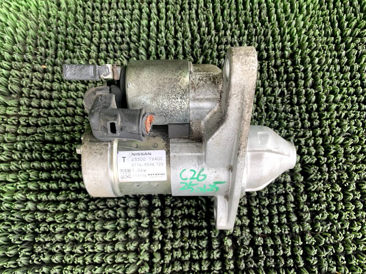 ●即決値段●動作OK●107152KM日産 セレナ FC26 23300-1VA0C セルモーター セルスターター エンジンスターター FNC26 HFC26 HC26 C26拍卖