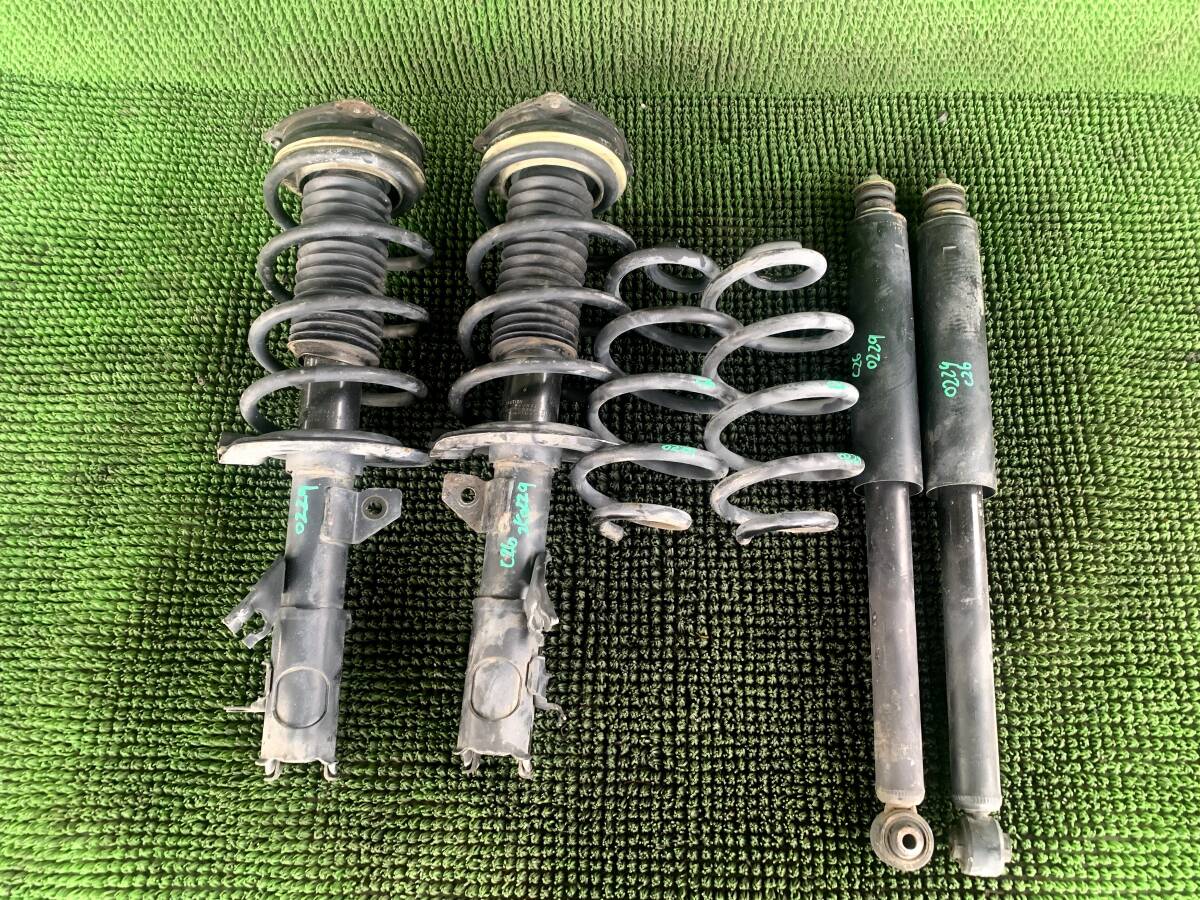●即決値段●72195KM日産 セレナ FC26 FNC26 HFC26 HC26 C26 サスペンション ストラット 左右 リアショックアブソーバー バネ 右 左 一式拍卖